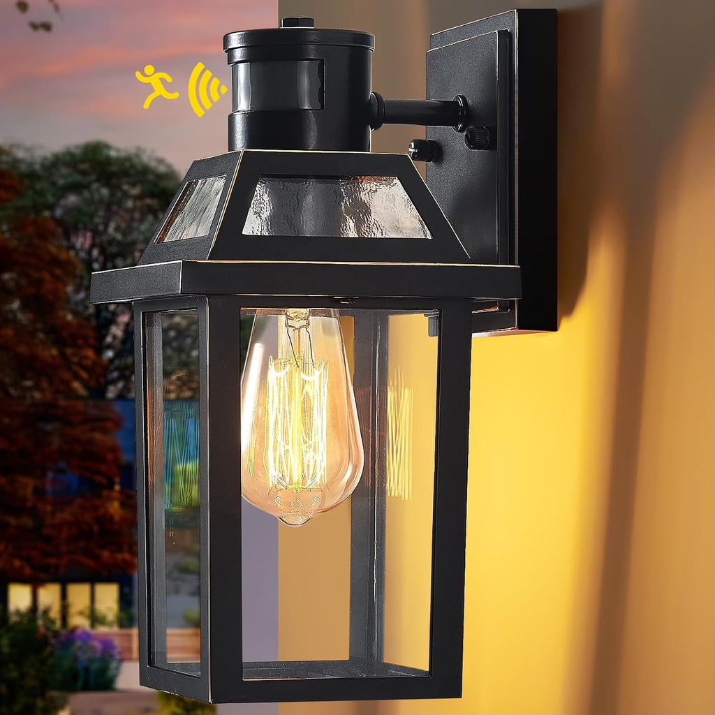 Motion Sensor Outdoor Wall Lights, Porch Light Outdoor 3 Lighting Modes