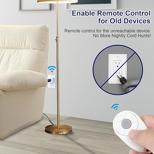 Greencycle Remote Control Outlet, 2 Wireless Light Switches and 2 Outlet Plugs