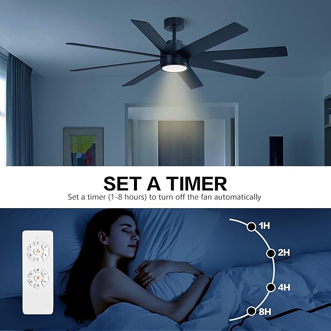 WINGBO 72" Large DC Ceiling Fans