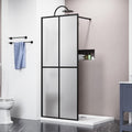 Goodyo 34"- 46" x 72" Glass Shower Door Clear Tempered Glass Panel Fixed Shower