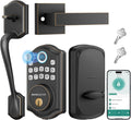 AkaGear DS10 Fingerprint Keyless Entry Door Lock with Handle Set