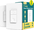 TREATLIFE 3 Way Smart Dimmer Switch 2 Pack, 2 Master Dimmer Switch Compatible