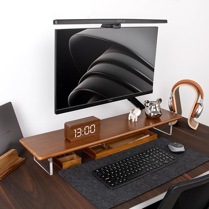 ROCDEER Bamboo Monitor Stand Riser