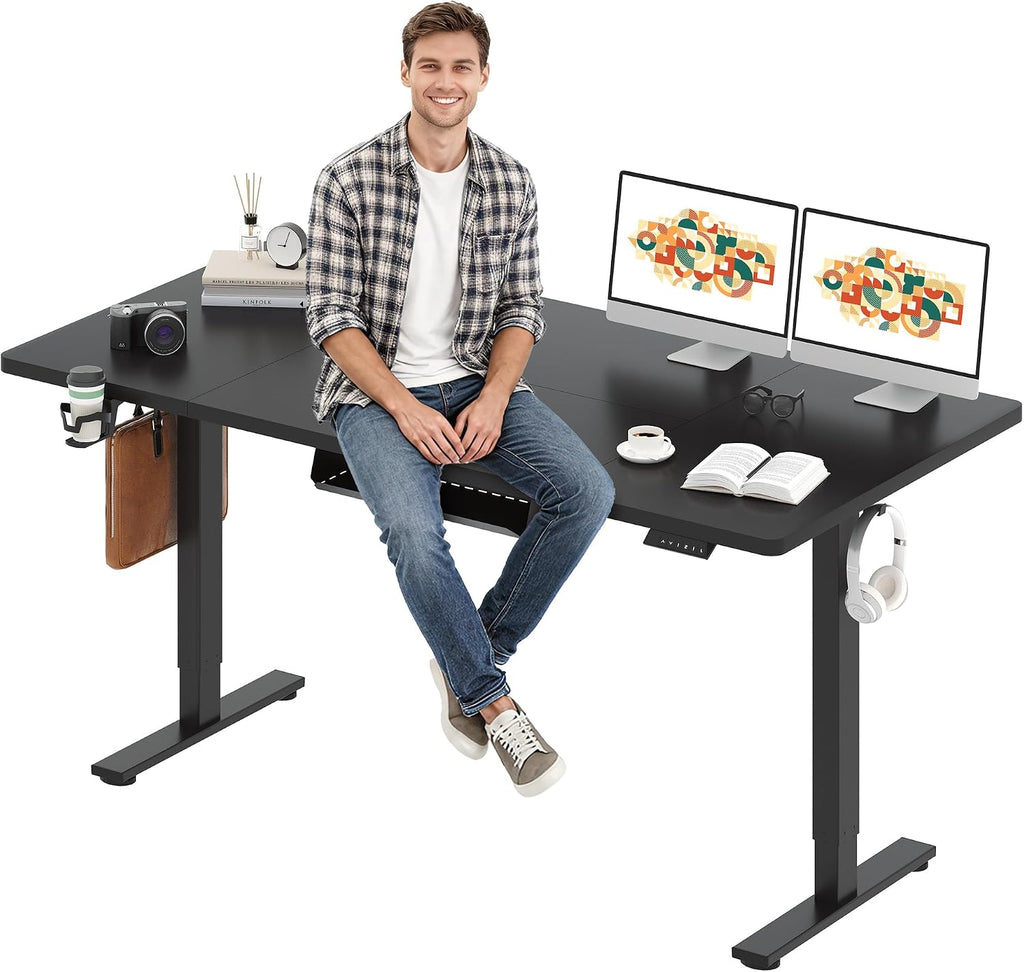 SANODESK Electric Standing Desk 71 x 32 Inches Height Adjustable Stand Up