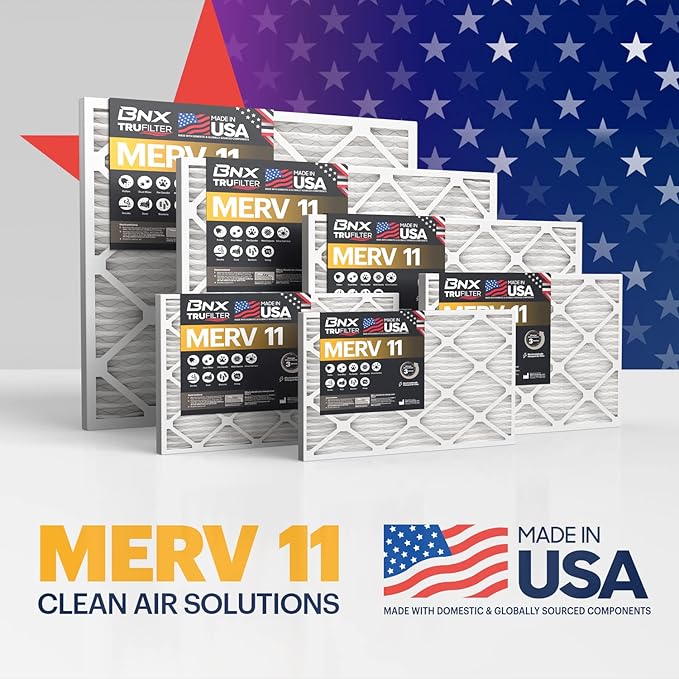 BNX TruFilter 20x23x1 Air Filter MERV 11 (6-Pack)