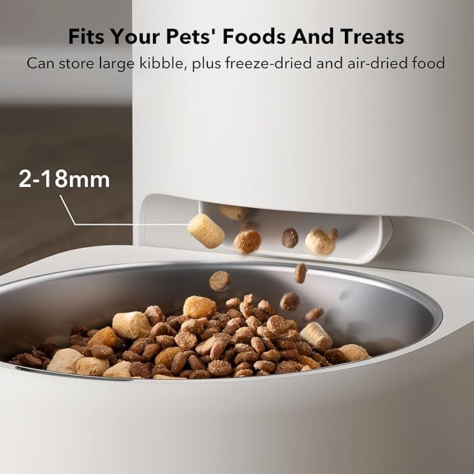 PETLIBRO 8L Automatic Dog Feeder, 5G Wi-Fi Automatic Dog/Cat Feeder,