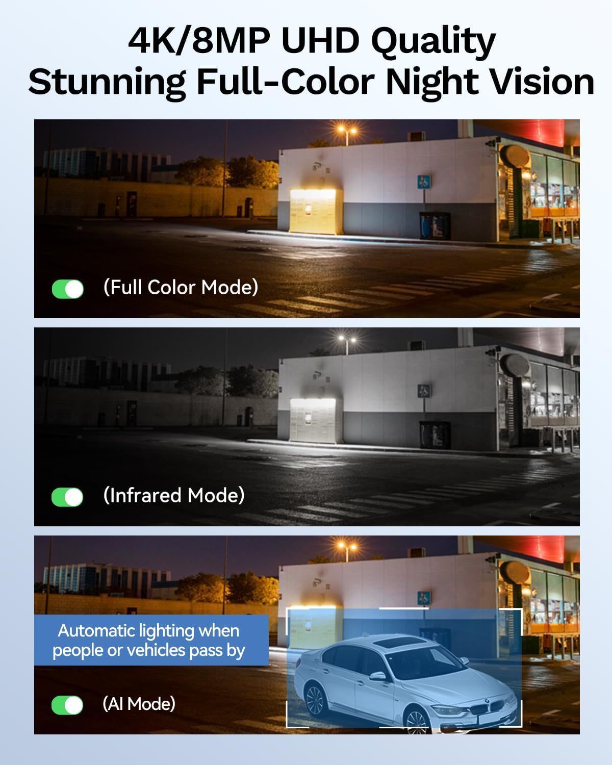 4k poe security camera system, 16ch nvr kit, close-up detail
