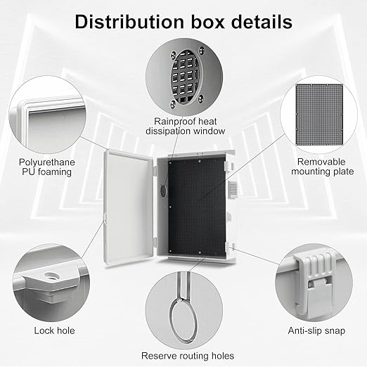 Namunanee Outdoor Electrical Junction Box, ABS Water Resistant Enclosure