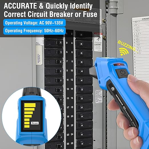 INSTRODOTS Circuit Breaker Finder, Digital Breaker Finder