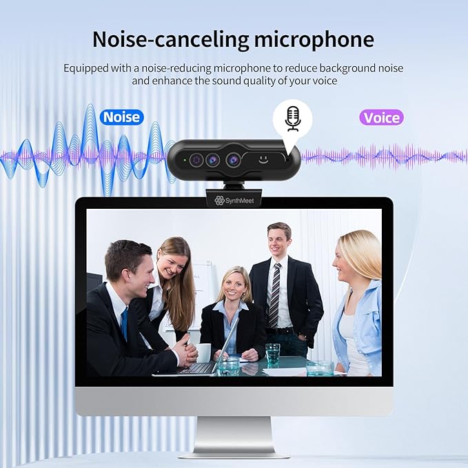 2K Windows Hello Webcam, Windows Hello Facial Recognition, 2K Camera Auto Light