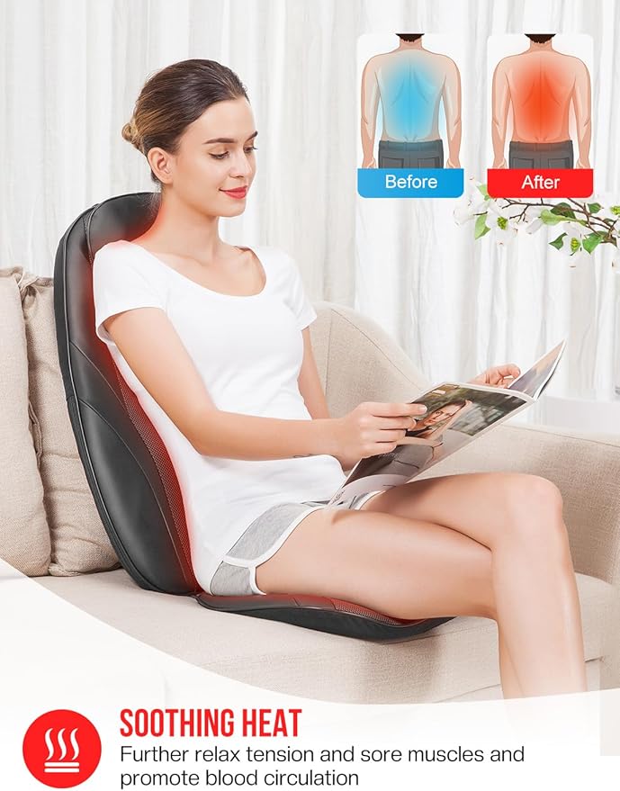 Snailax Back Massager with Heat, Gifts