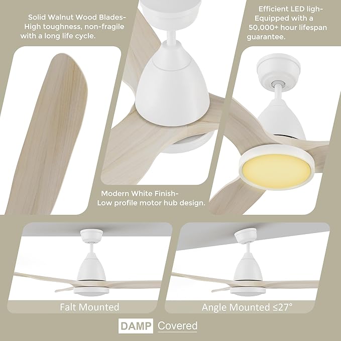 SMAAIR 52 inch Ceiling Fans
