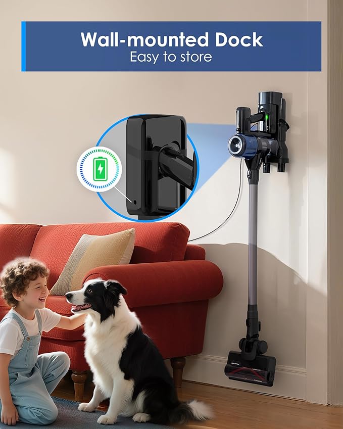 Tineco Pure ONE S30 Cordless Vacuum Cleaner, 150AW Powerful Suction, Zero