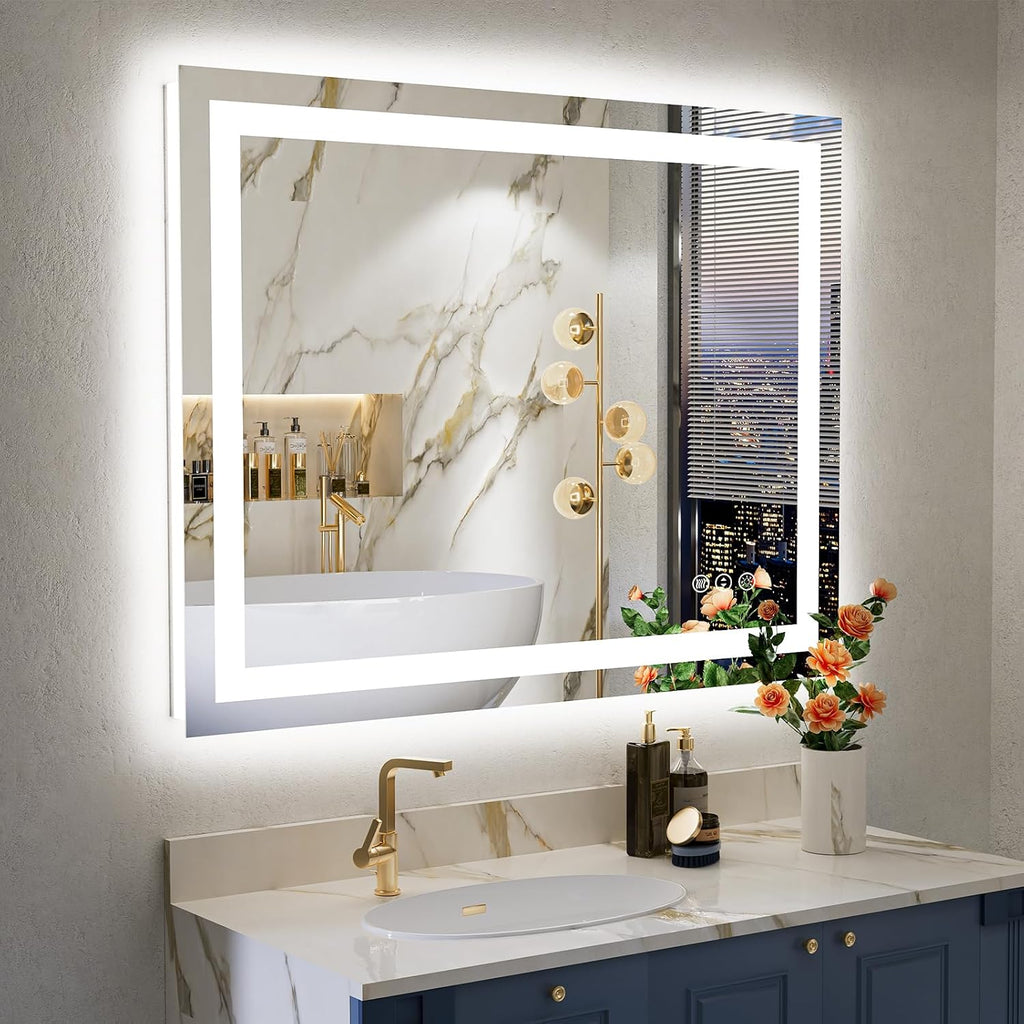 YEELAIT 28x36 Inch LED Bathroom Mirror