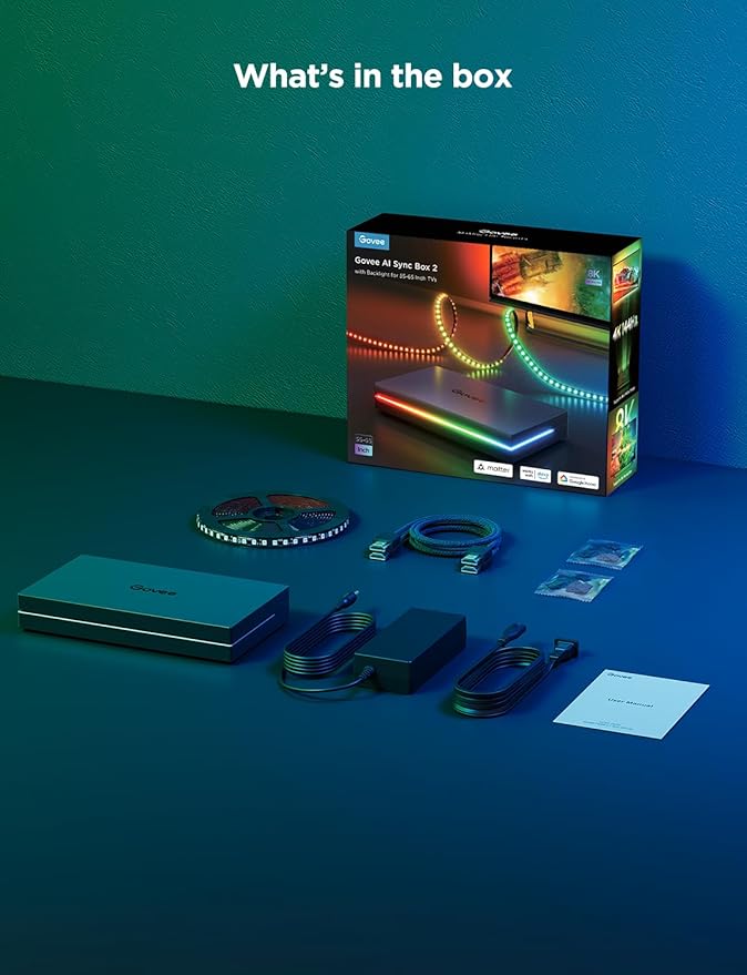 Govee HDMI 2.1 Sync Box 2, AI Sync Box