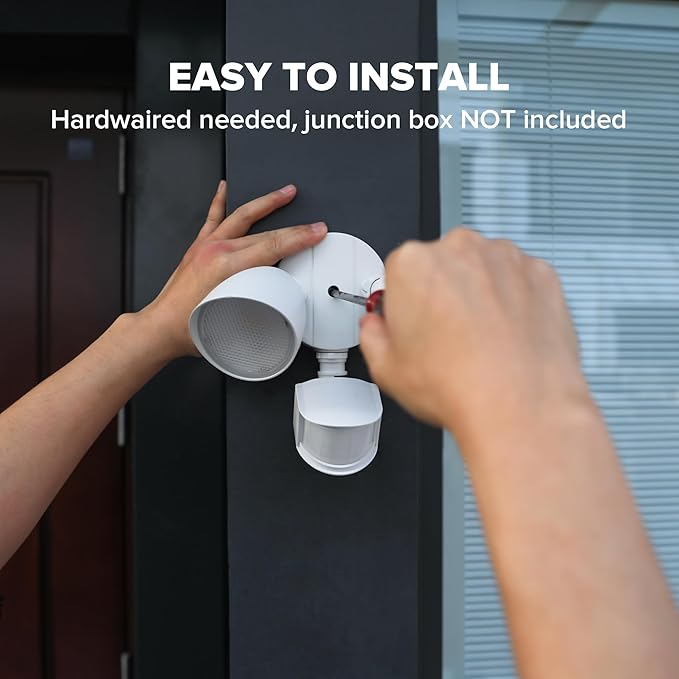 UME 2 Pack 32W 3500 Lumen LED Security Lights Motion Sensor Light Outdoor