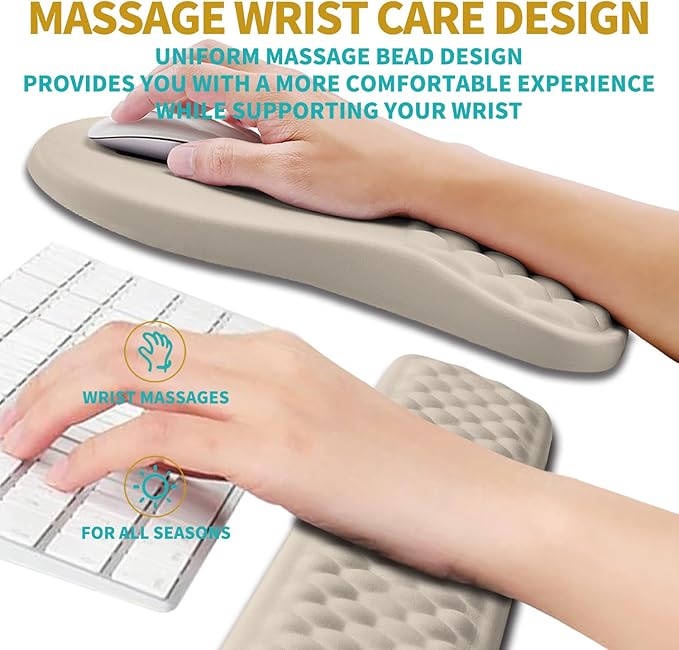 Hokafenle 2 in 1 Ergonomic Mouse Pad Wrist Support & Wrist Rest