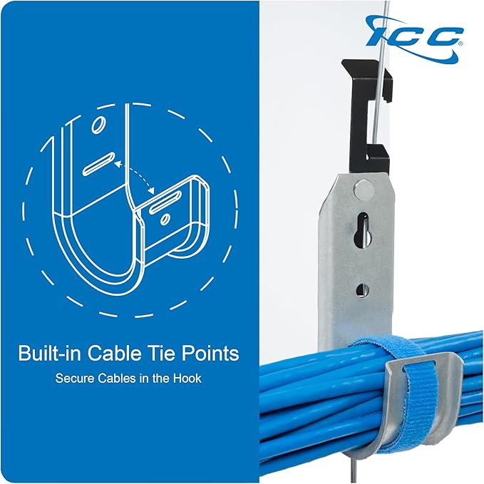 ICC Batwing J Hook 1 5/16” Without Retainer Clip (25-Pack)