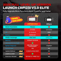 LAUNCH OBD2 Scanner CRP123I V3.0 Elite, 2026 Lifetime Free Update Engine ABS