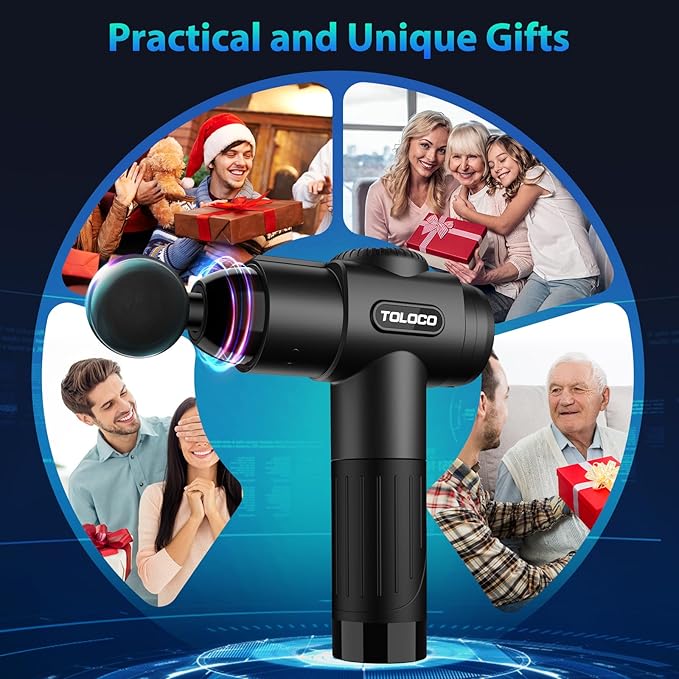 TOLOCO Massage Gun, Deep Tissue Back Massage