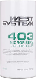 WEST SYSTEM 403 Microfibers Filler | High-Strength Structural Epoxy Wood Filler Additive for WEST SYSTEM® Epoxy | Marine and Exterior Epoxy Joint Filler | Made in the USA
