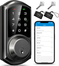 Veise VE06 Smart Lock for Front Door, App Control, Matte Black