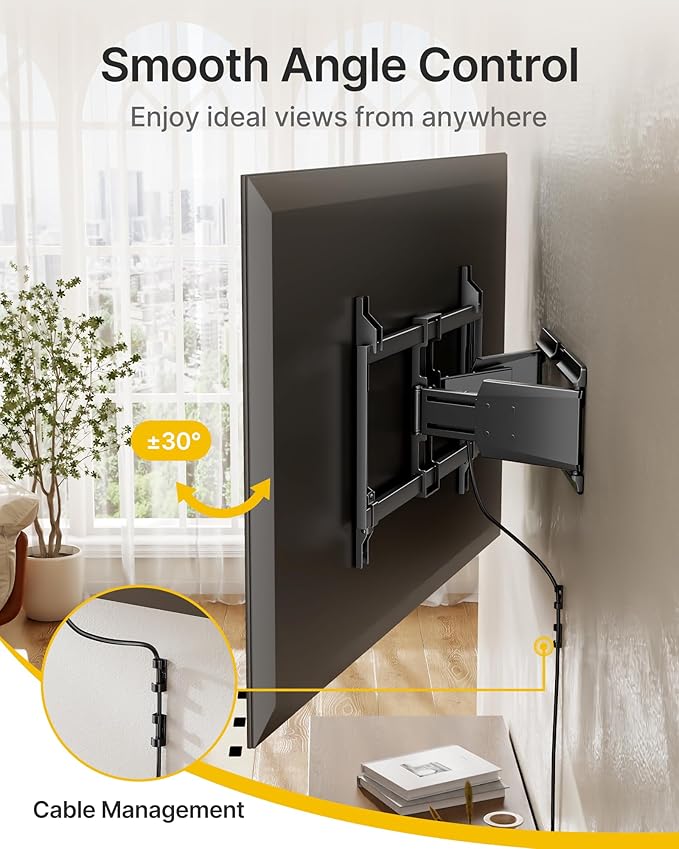monTEK Heavy Duty Ultra Slim TV Wall Mount