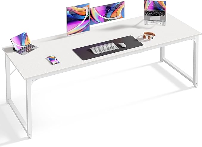 Huuger Computer Desk, 70 Inch Office Desk, Gaming Desk