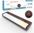 Leetdud Under Cabinet Lighting Plug in or Hardwired Built-in Dimmer, 12 Inch 6W