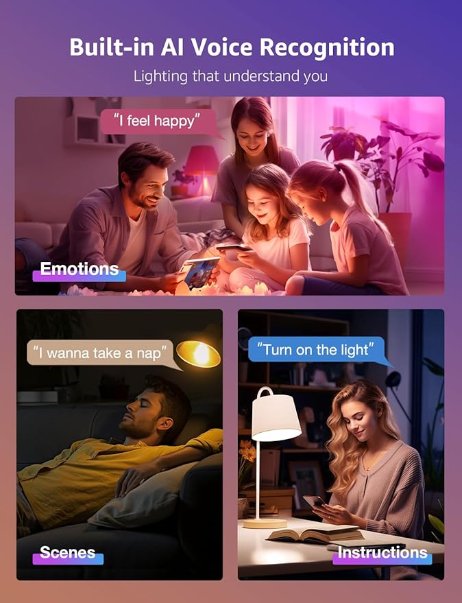 Lepro BR2 AI LED Smart Bulbs (4 Packs)