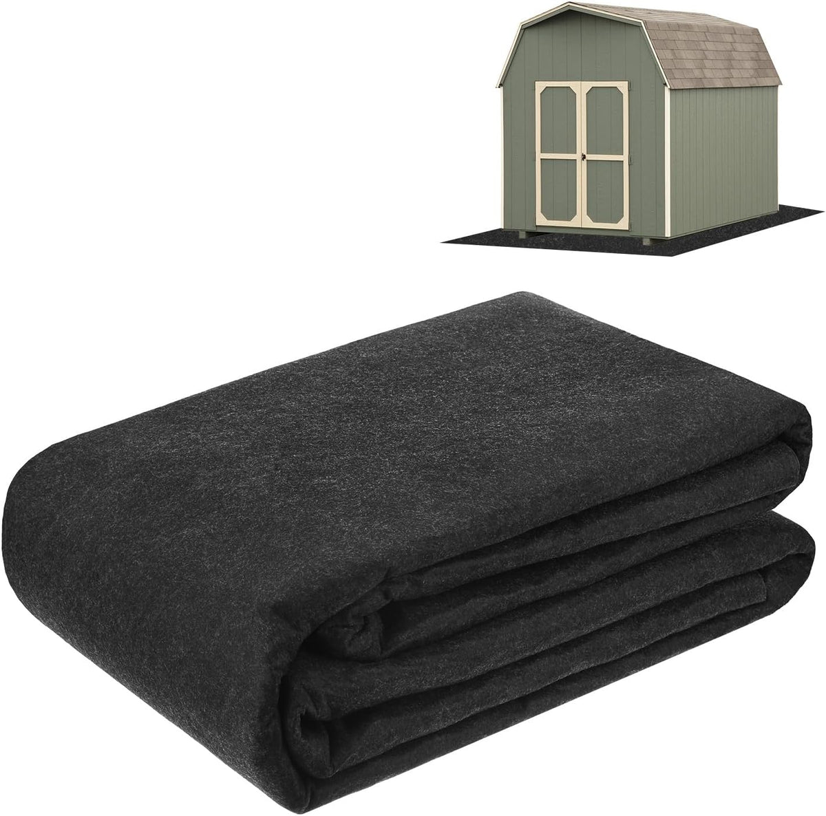 M METERXITY Outdoor Storage Shed Mat, 4x8.3 ft Shed Flooring Mat, Grey