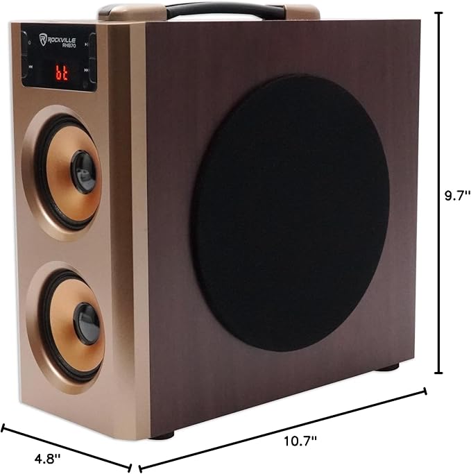 Rockville RHB70 Home Theater Compact Powered Speaker System, 2.1 Channel