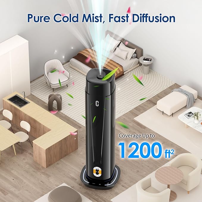 Waterless Scent Diffuser – 1200 Sq Ft Coverage, Essential Oil Diffuser