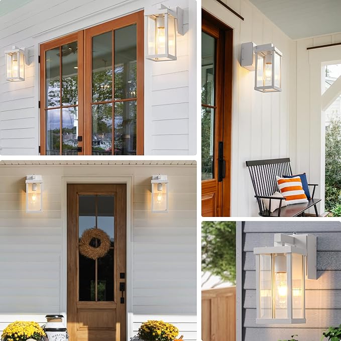 JOKAONOTL Dusk to Dawn Porch Lights