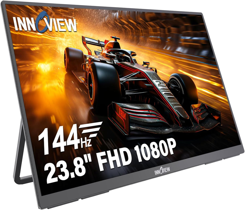 InnoView Large Portable Monitor 23.8inch FHD 1080P 144Hz USB-C, HDMI Computer
