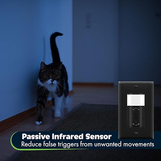 TOPGREENER Motion Sensor Light Switch Dimmer, Electronic Dimmer