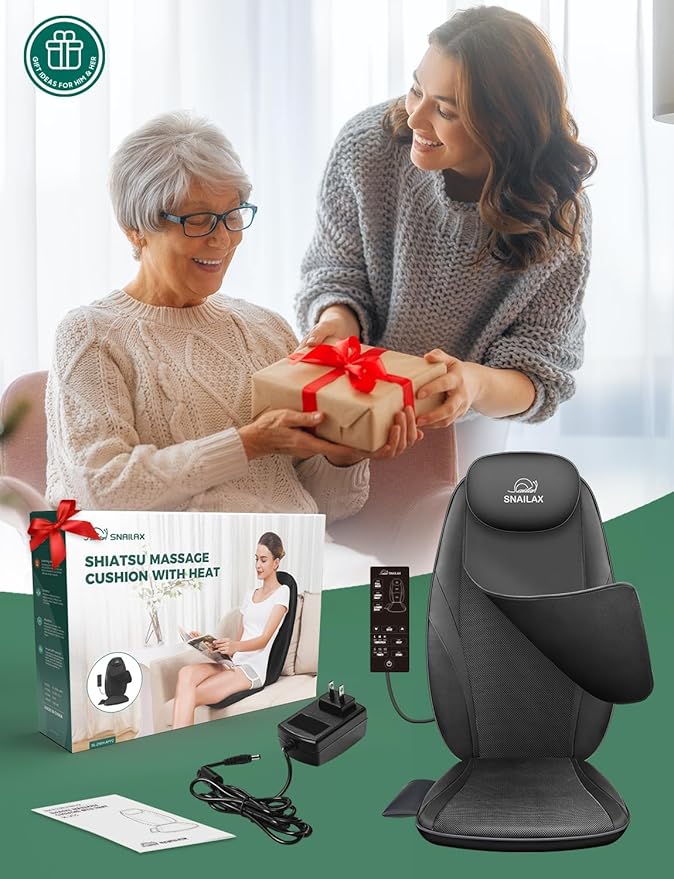 Snailax Back Massager with Heat, Gifts