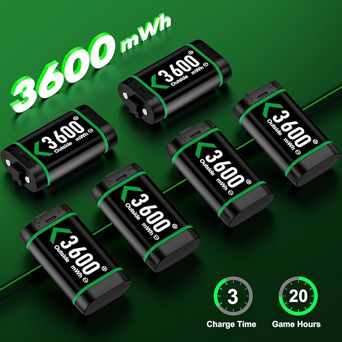 DINOSTRIKE 6x3600mWh Rechargeable Battery (6 Packs)