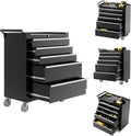 5-Drawer Rolling Tool Chest, Heavy Duty Tool Storage Cabinet with Drawers & Locking Mechanism & Wheels, Multifunctional Utility Tool Storage Chest Organizer for Warehouse, Repair Shop.