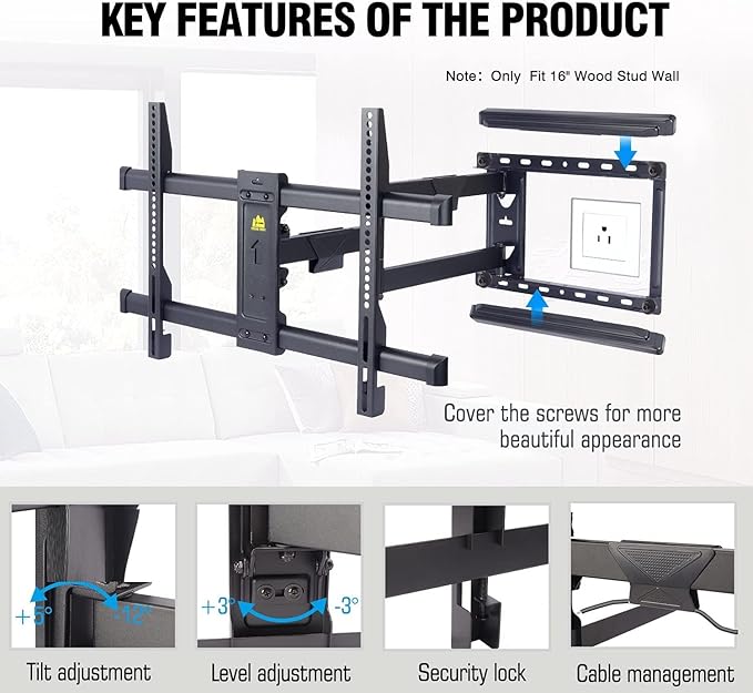 FORGING MOUNT Long Arm TV Mount