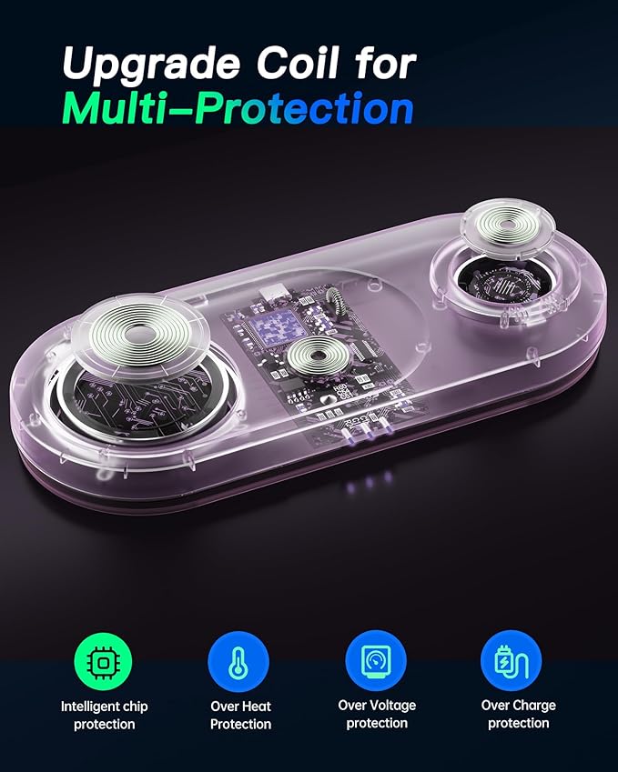 Upgraded 3 in 1 Wireless Charging Station