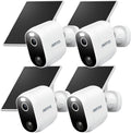 INFIYA Security Cameras Wireless Outdoor, Solar & Battery Powered, 4Pack