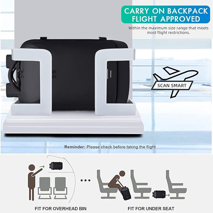 Carry on Backpack for Women Men 40L Flight Approved Travel Backpack Fit 17 Inch