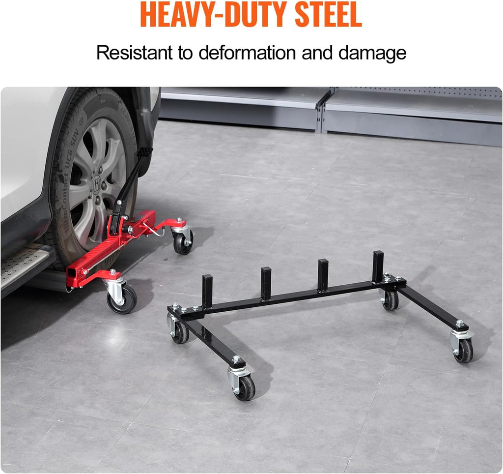 vevor car dolly rack, storage rack with 360°, package contents
