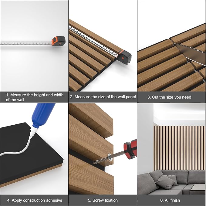 Yuzzy Wood Panels for Wall (4 PCS)