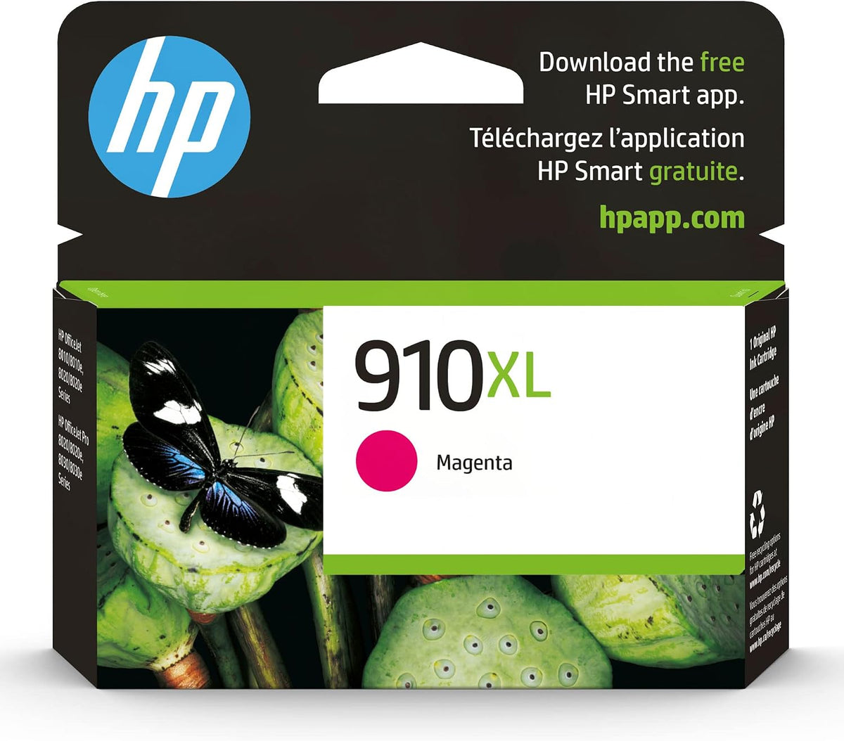 HP 910XL Magenta High-Yield Ink Cartridge | Works