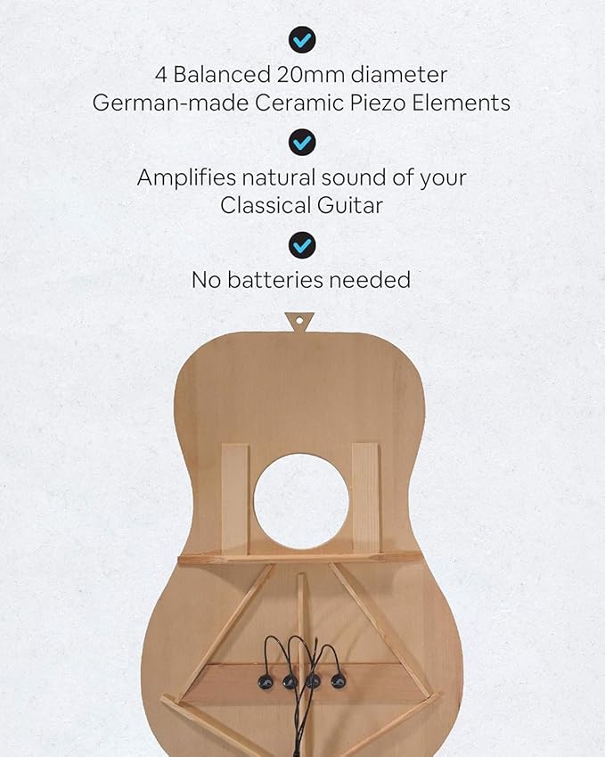 Journey Instruments Passive Piezo Acoustic Pickup – EP004K Four Balanced