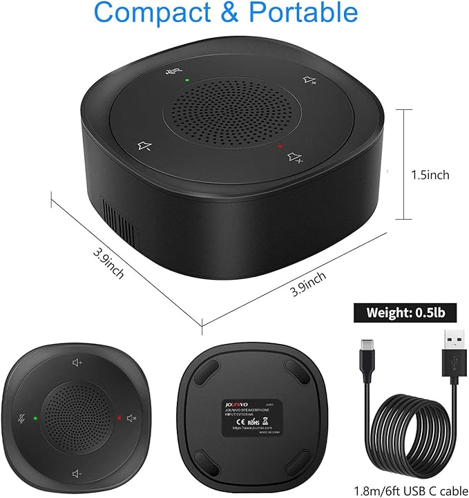 USB Speakerphone Microphone, Conference Speaker Omnidirectional Computer Mic
