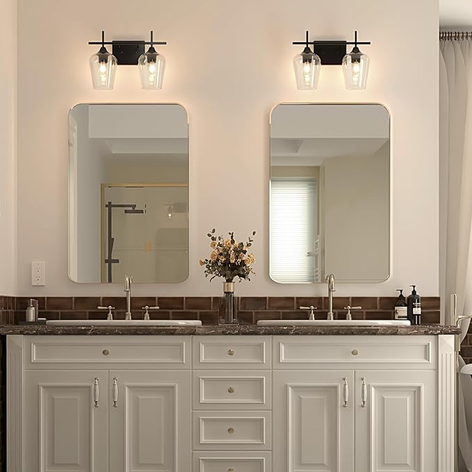 VONLUCE Bathroom Vanity Light, 2 Light Bathroom Light Fixture Over Mirror