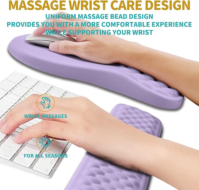 Hokafenle 2 in 1 Ergonomic Mouse Pad Wrist Support & Wrist Rest